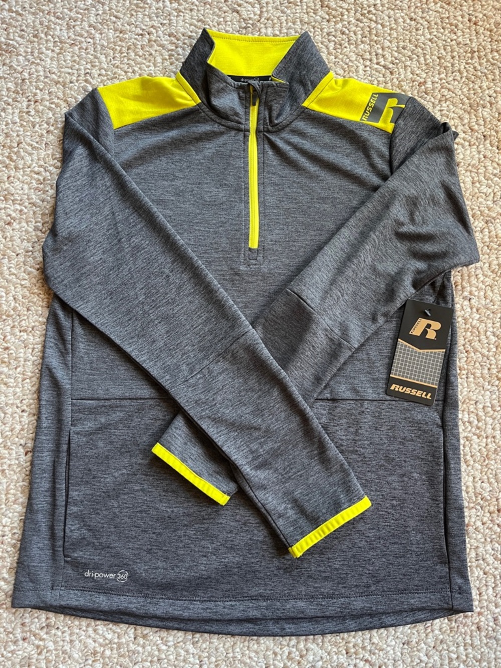 NEW! Youth quarter zip long sleeve shirt